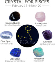 Pisces Crystals - Good Luck Zodiac Crystals and Stones for Pisces Woman / Man